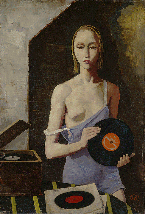 “The Record Player” by Karl Hofer (1939)